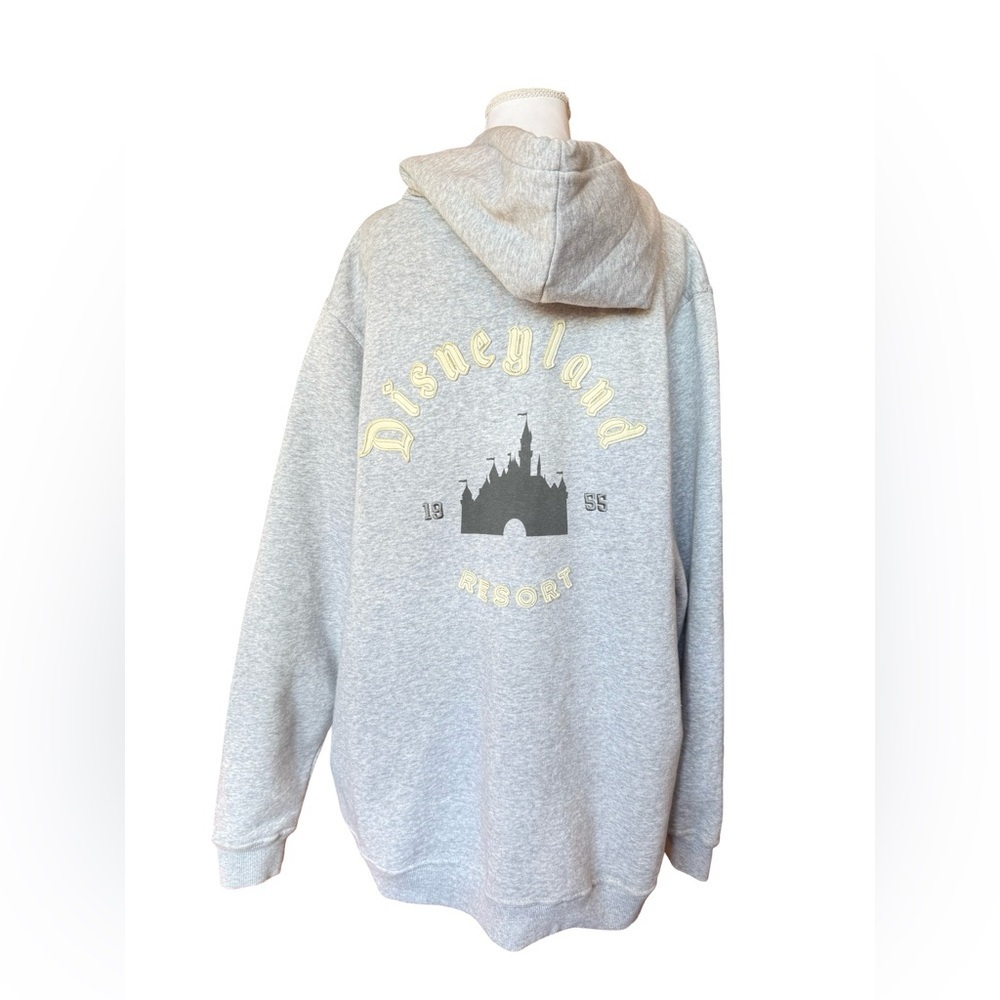 Disney Adult Disneyland Resort Castle Gray Hoodie Sweatshirt Size XL